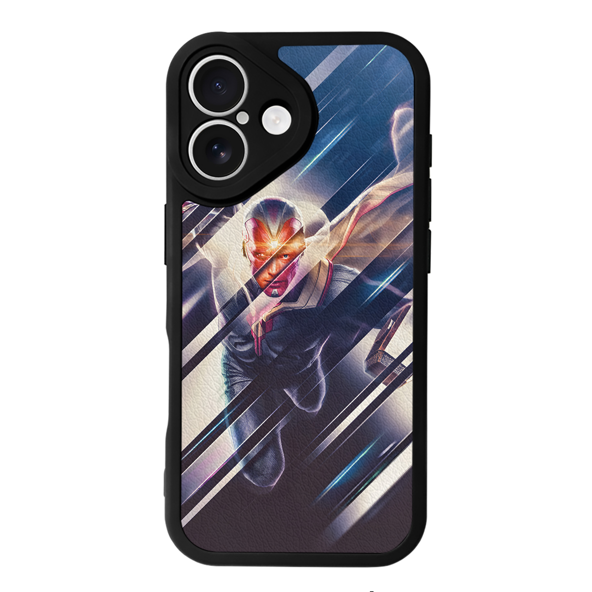 （画像用） アベンジャーズ The Avengers 【iPhone 16シリーズ対応】シリコンスマホケース（レザー調） 材質：シリコン